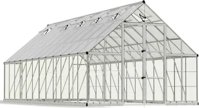 Produktbild von Palram - Canopia Aluminium Gewächshaus Balance 1024 Silber 724x304x257 cm
