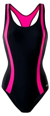 Produktbild von Aquawave - "Asma" Badeanzug für Damen IG1164 (S) (Schwarz/Himbeersorbetrot)