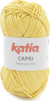 Image de Katia Capri 82180 Fil à tricoter jaune clair