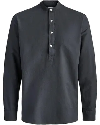 Produktbild von Jack & Jones Breeze Tunic Linen Langarmhemd Schwarz L Mann Schwarz L