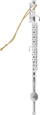 Immagine prodotto di Modello di mini strumento musicale, lucido, dettagli realistici e raffinati, flauto in miniatura solido per cassettiere, decorazioni, regali