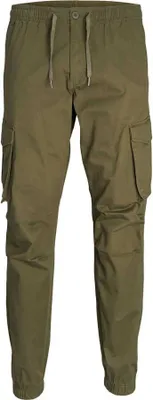 Image de Pantalon en tissu pour femmes en oliveight
