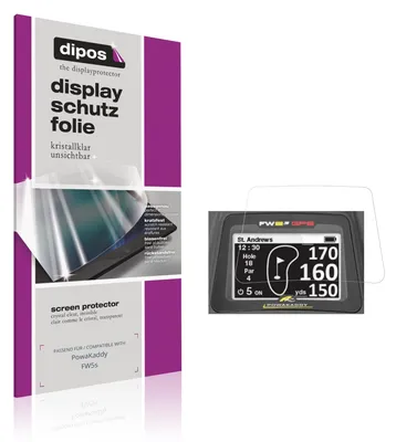 Produktbild von 2x Schutzfolie für PowaKaddy FW5s klar Displayschutzfolie Folie Display Schutz dipos