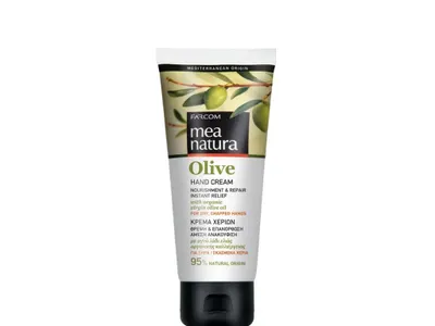 Imagen del producto de Mea Natura, Crema de Manos con Aceite de Oliva, Nutrición y Regeneración, 100 ml