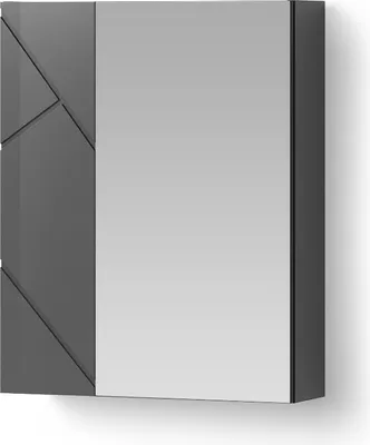 Immagine prodotto di Mobiletto a specchio Livinity Ronco Antracite lucido/antracite 60 x 75 cm, Model 53132