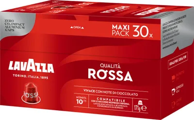 Produktbild von Lavazza Qualità Rossa Kaffeekapsel Medium geröstet 30 Stück(e)