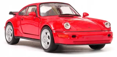 Produktbild von Welly Porsche 964 Turbo Modellauto Rot 1:34