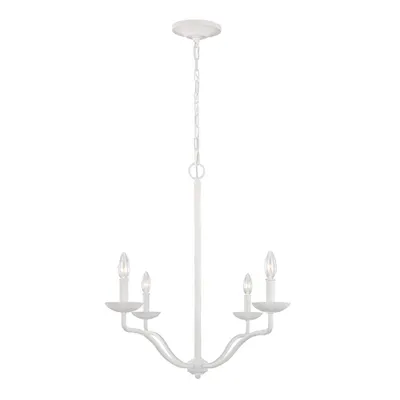 Image de Lustre rétro blanc Annie 4xE14 40W Feiss