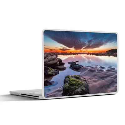 Produktbild von MuchoWow® Laptop Aufkleber Sticker Cover Felsen - Wasser - Natur 40x30 cm - Laptop Dekoration - Selbstklebend