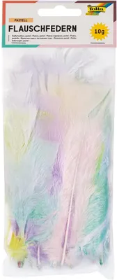 Image de folia 53219 Flauschfedern, 10 g, Pastellfarben