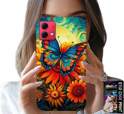 Immagine prodotto di Custodia per Motorola Edge 40 Neo - Custodia Farfalle Fiori Rose