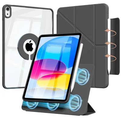 Produktbild von iPad A16 11 Zoll & 10. Generation Hülle - Stoßfest, Auto Schlaf/Wach, Trifold Stand, Schwarz