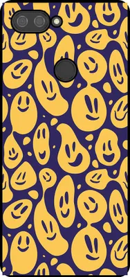 Obrázok produktu pre Smartphonica Puzdro na telefón vhodné pre Xiaomi Mi 8 Lite s potlačou smajlíkov - Zadný kryt z TPU s motívom emoji - Purple Yellow