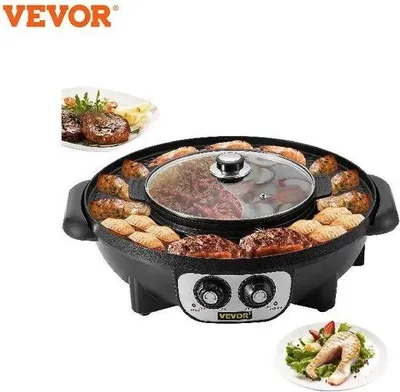 Produktbild von Elektrische Heißtopf BBQ Grill 2200W Antihaft