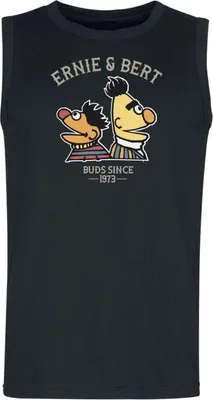 Produktbild von Sesame Street Tank-Top Herren Ernie und Bert schwarz XL