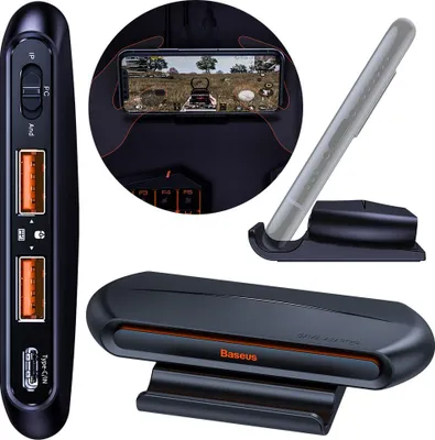 Produktbild von Baseus Gamo Mobile Game Adapter 2x USB HUB GA01 fr keyboard und Computermaus schwarz (GMGA01-01)