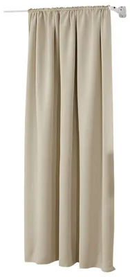 Produktbild von WOLTU Thermovorhang, Verdunklungsvorhang für Wohnzimmer Schlafzimmer, Blickdicht, mit Kräuselband für Schiene, 250g/m² Schwere Wärmeisolierende, 135 x 245 cm, Sand