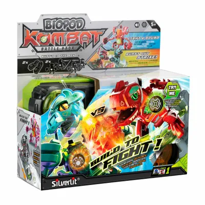 Produktbild von YCOO Biopod Kombat Battle Pack, Spielzeug-Dino zum Zusammenbauen, Roboter, Dinos, Zufälliges Design, 88138