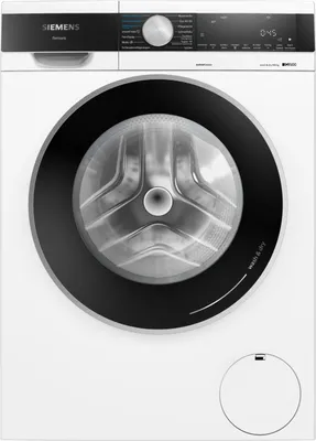 Produktbild von Siemens WN44G291, Frontlader, Freistehend, Weiß, Links, Schwarz, Tasten, Drehregler