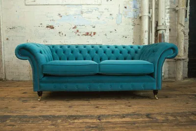 Productafbeelding van Chesterfield 3 Sitzer Couch Polster Sitz Leder Couchen Sofa Sofas
