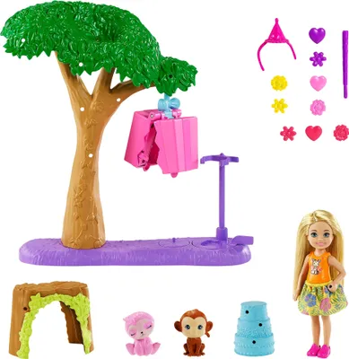 Image de Barbie et Chelsea "L'anniversaire en folie", set de jeu Pinatas