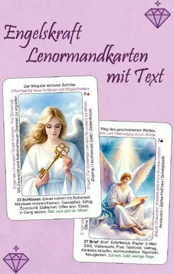 Produktbild von Engelskraft Lenormandkarten mit Text