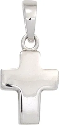 Produktbild von Anhänger Kreuz Kreuzchen 925 Silber glänzend Halsschmuck Silberkreuz Damen