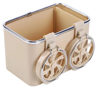 Produktbild von Verk 10082 Getränkehalter und Taschentuchhalter für das Auto, beige