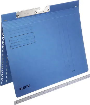 Produktbild von LEITZ Pendelhefter A4 kfm. Heftung blau 320g/qm Manilakarton