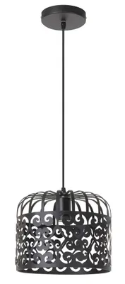 Produktbild von Rabalux 2156 Pendelleuchte 1 Spot Alessandra, E27, schwarz, rund, Vintage/ Romantisch, ø260mm