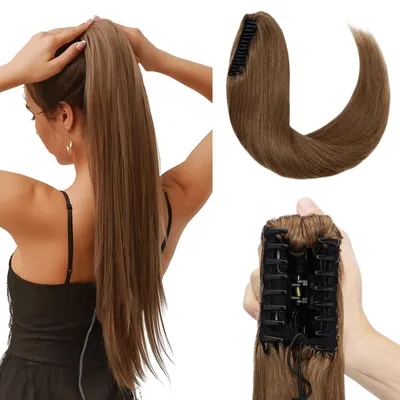 Produktbild von Solidchoice – Echthaar-Pony mit Haargummi