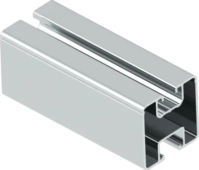 Produktbild von 4 Stab Montageschiene 40x40 silber je 1,2m Solarmodul Befestigungsschiene Module Profil Aluminium Nut PV Solarschiene Profil Panel Halterung