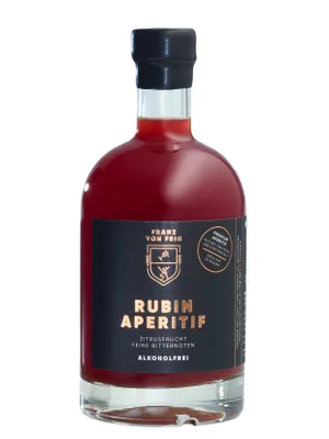 Produktbild von Franz von Fein alkoholfreier Rubin Aperitif, für 25 Gläser.