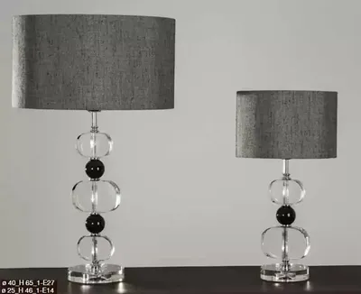 Immagine prodotto di Lampada da tavolo elegante Lampada grigia Illuminazione moderna Lampada da tavolo nuova