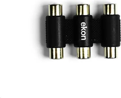 Zdjęcie produktu dla Ekon ECVAD3RCAFF, 3 x RCA, 3 x RCA, Czarny