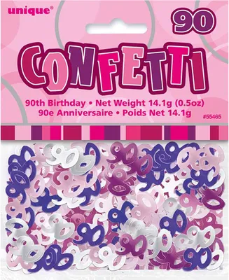 Produktbild von Unique Party 55465, Loses Konfetti, 3 Farben, Geburtstag, 14 g