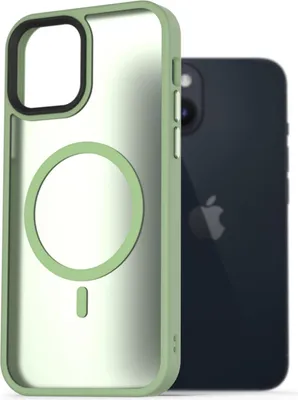Image de AlzaGuard Matte Case Compatible avec MagSafe pour iPhone 14 vert