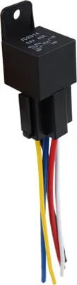 Produktbild von 24V 40A SPDT Kfz-Relais 5 Pin 5 Drähte mit Kabelbaumbuchsenstecker