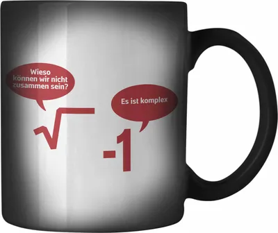 Produktbild von Trendation - Mathelehrer Farbwechsel Zauber-Tasse Mathematiker Physik Farbwechsel Zauber-Tassen mit Spruch Lustig Karabiner Farbwechsel Zauber-Tasse Edelstahl Physiker Geschenk Mathestudent Sprüche (Schwarz)