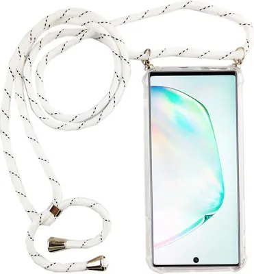 Produktbild von Handykette für Samsung Galaxy Note 10 - Smartphone Necklace Hülle mit Band - Schnur mit Case zum umhängen in Weiß