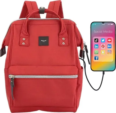 Produktbild von Himawari City-Rucksack 13,3" Laptopfach, USB Port