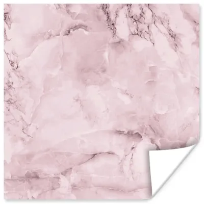 Produktbild von MuchoWow® Poster Marmor - Füllstoff - Rosa 50x50 cm - Wohnzimmerdekoration
