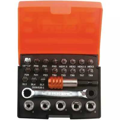 Produktbild von Bahco Bit set 26-piece 2058/S26-2