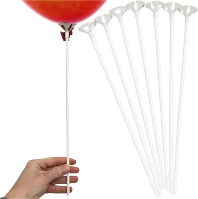 Obrázek produktu pro EKO tyčinky na balónky, papírové, 35 cm, 100 ks.