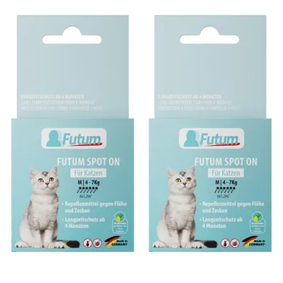 Produktbild von FUTUM Spot on für Katzen 12x1,2ml Pipetten Zeckenschutz