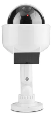 Image de VBESTLIFE – Caméra de surveillance, modèle dôme, solaire, réaliste, caméra factice pour intérieur et extérieur, idéale pour les maisons et les entrepôts