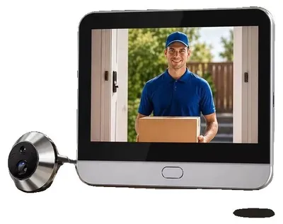 Produktbild von Gucklochkamera, 4,3 Zoll Monitor, PIR Bewegungsmelder, Türklingel Kamera