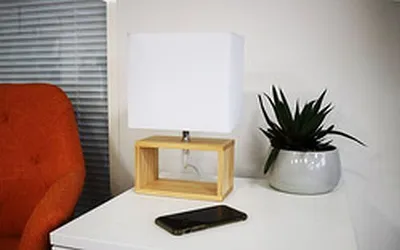 Produktbild von UNiLUX LED-Tischleuchte DEKO, weiß / Holz