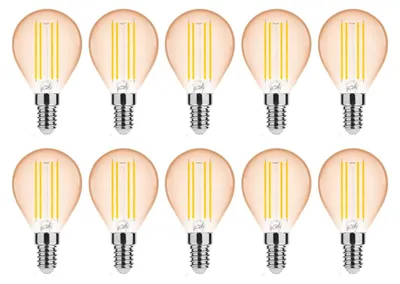 Produktbild von Modee E14 LED Filamentlampe P45 4W 360lm 1800K Warmweiß 10 Stück