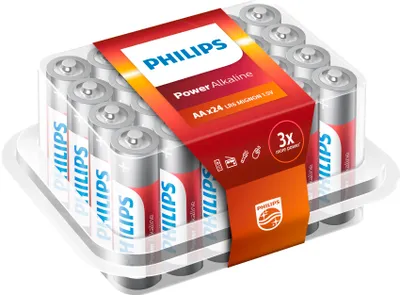 Immagine prodotto di Set di batterie mignon PHILIPS Power Alkaline, 24 pezzi